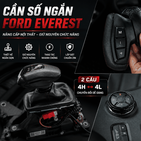 Độ Cần Số Ngắn Ford Everest Full Chức Năng