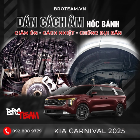 Dán Cách Âm Hốc Bánh Xe Kia Carnival 2025