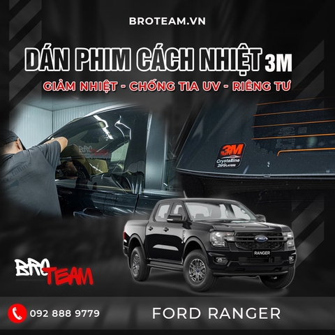 Dán Phim Cách Nhiệt Cho Xe Ford Ranger