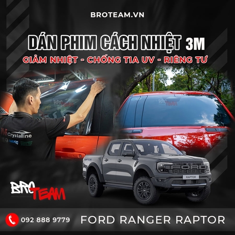 Dán Phim Cách Nhiệt Cho Xe Ford Raptor