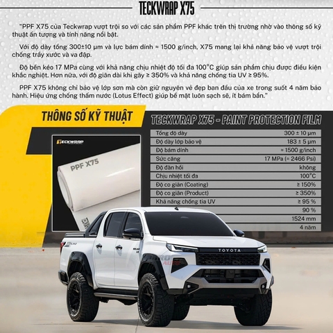 Dán PPF ô tô Toyota Hilux