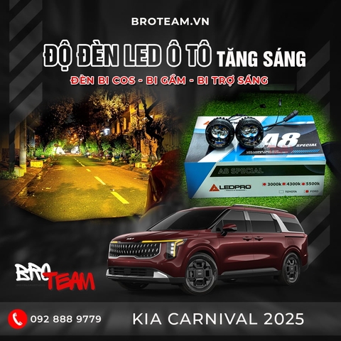 Độ Đèn Led Ô Tô Kia Carnival 2025