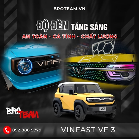 Độ đèn tăng sáng Vinfast VF3