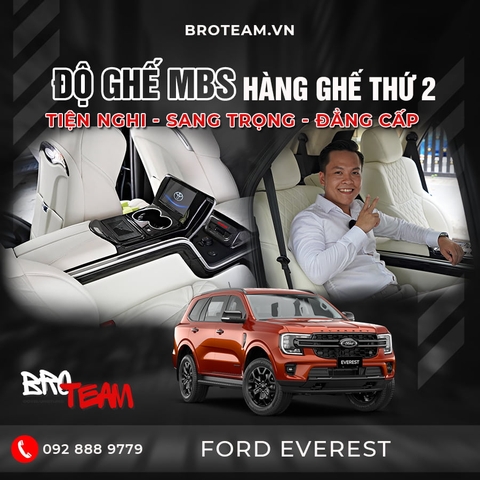 Độ Ghế MBS Hàng 2 Xe Ford Everest