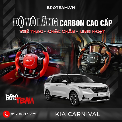 Độ Vô Lăng Carbon Kia Carnival