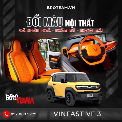 Đổi màu nội thất cho Vinfast VF3