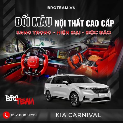 Đổi Màu Nội Thất Xe Kia Carnival