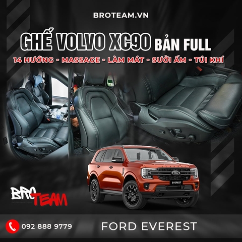 Ford Everest nâng cấp ghế Volvo XC90 bản full tính năng