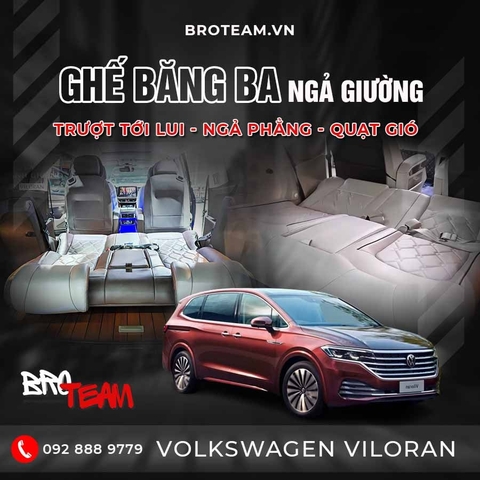 Ghế băng ba ngả giường Volkswagen Viloran