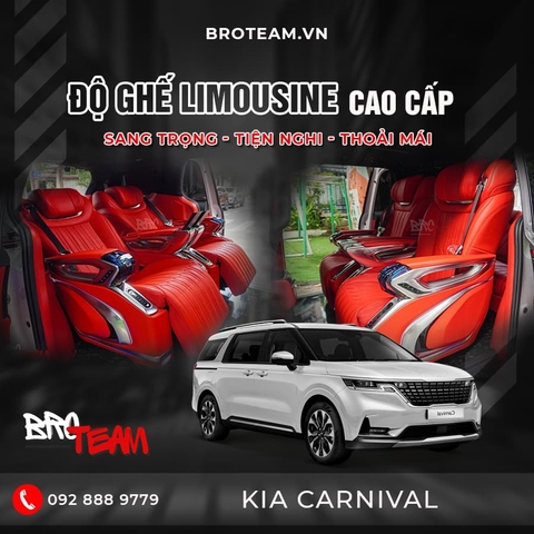 Độ ghế Limousine xe Kia Carnival