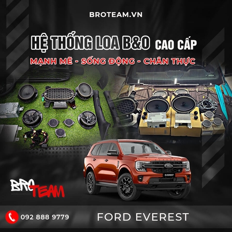 Hệ thống loa B&O cho Ford Everest Next-Gen 2024