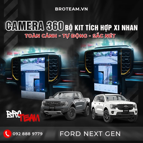Kích hoạt tính năng Camera 360 độ zin cho Ford