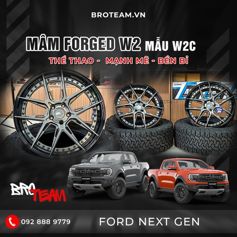 Mâm Forged W2 Formed+2 mẫu W2C