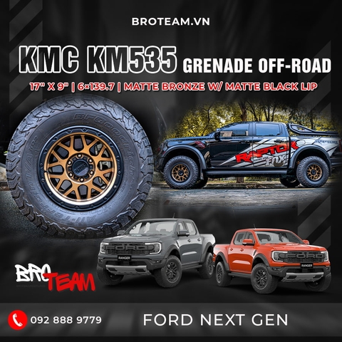 Mâm KMC KM535 Grenade Off-Road Matte Bronze