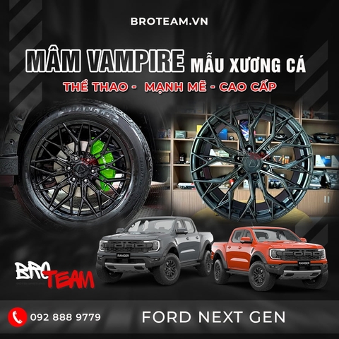 Mâm Vampire 20 Inch Thái Lan Mẫu Xương Cá