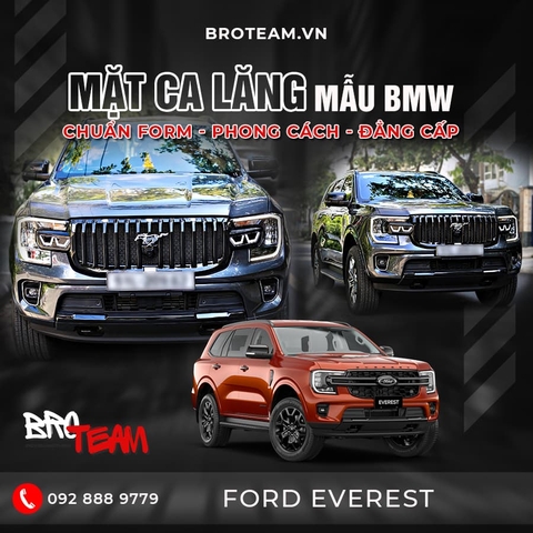 Mặt Ca Lăng Ford Everest Mẫu BMW
