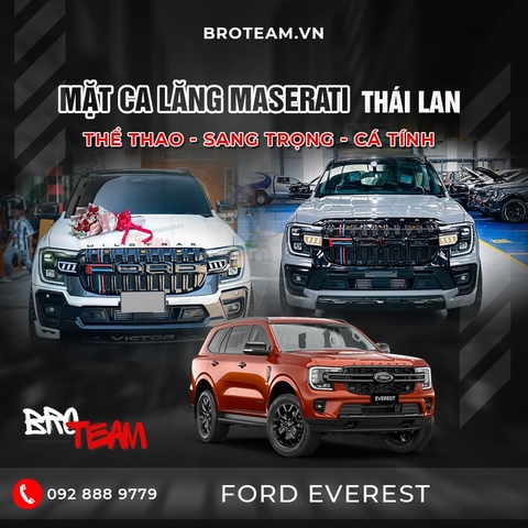 Mặt ca lăng Maserati Thái Lan cho Ford Everest