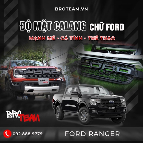 Độ Mặt Calang Ford Ranger Chữ Ford
