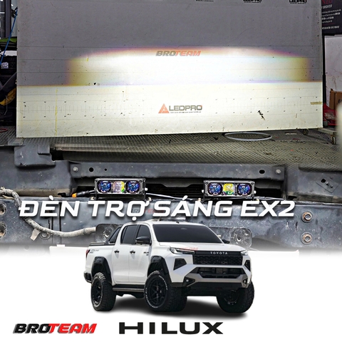 Nâng cấp đèn trợ sáng Toyota Hilux với Aozoom EX2