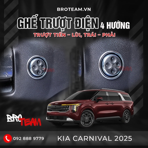 Nâng Cấp Ghế Trượt Điện Kia Carnival