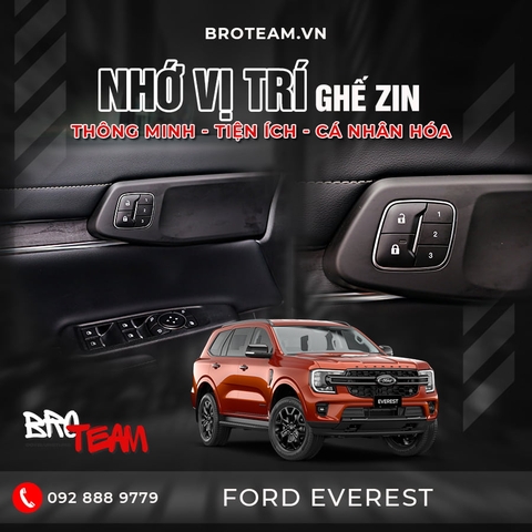 Nâng Cấp Nhớ Vị Trí Ghế Zin Cho Xe Ford Everest