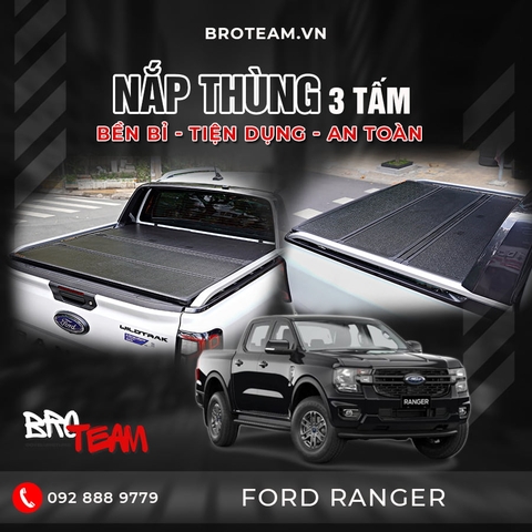 Nắp thùng 3 tấm cho Ford Ranger