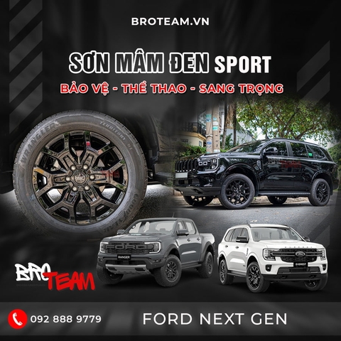 Sơn Mâm Đen Xe Ô Tô