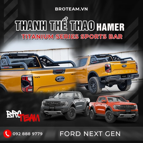 Thanh thể thao Hamer Titanium Series Sports Bar cho xe bán tải 