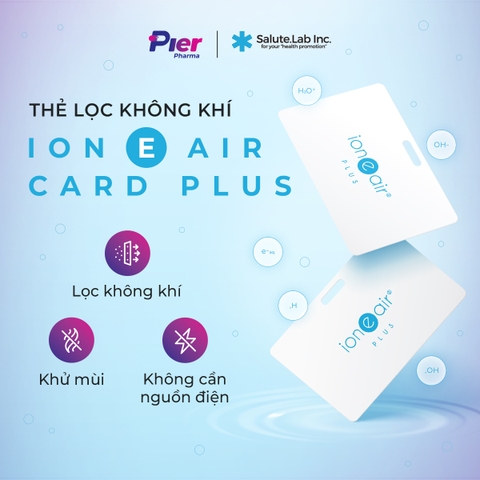 Thẻ lọc không khí - khử mùi ion e air Card Plus