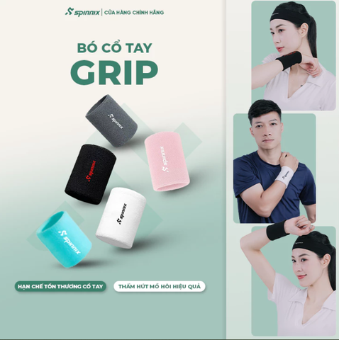 Băng chặn mồ hôi cổ tay Spinnix Grip
