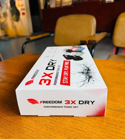 Hộp khăn thể thao Freedom 3X Dry ( Hộp 3 cái)