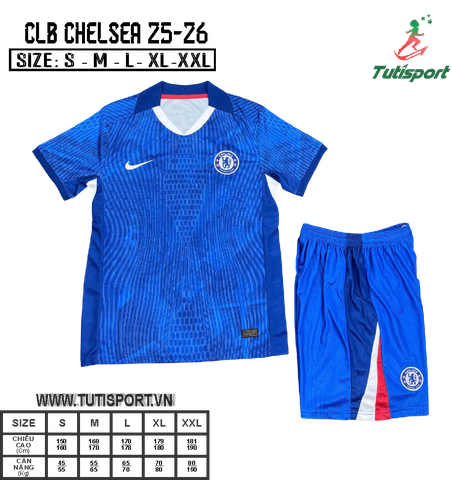 Quần Áo Bóng Đá Chelsea Xanh Mùa 25/26