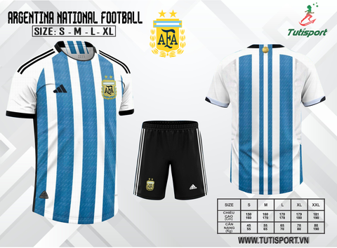 Áo Bóng Đá Đội Tuyển Argentina Sân Nhà 2022