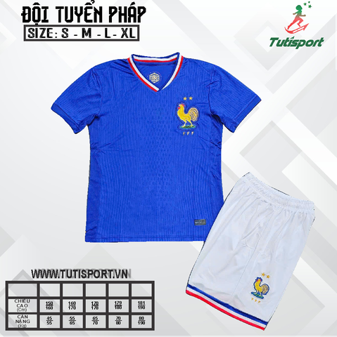 Áo Bóng Đá Đội Tuyển Pháp Xanh Euro 2024