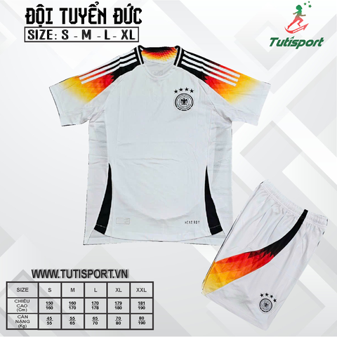 Áo Bóng Đá Đội Tuyển Đức Trắng Euro 2024