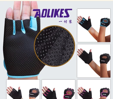 Găng Tay Gym Hở Ngón Aolikes 1678