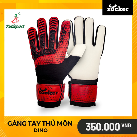 Găng Tay Thủ Môn Zocker Gloves Dino Đỏ