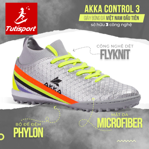 Giày đá bóng Akka Control 3 Bạc