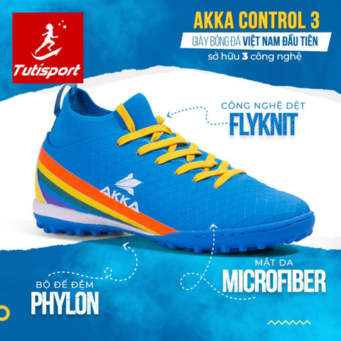 Giày đá bóng Akka Control 3 Xanh Biển