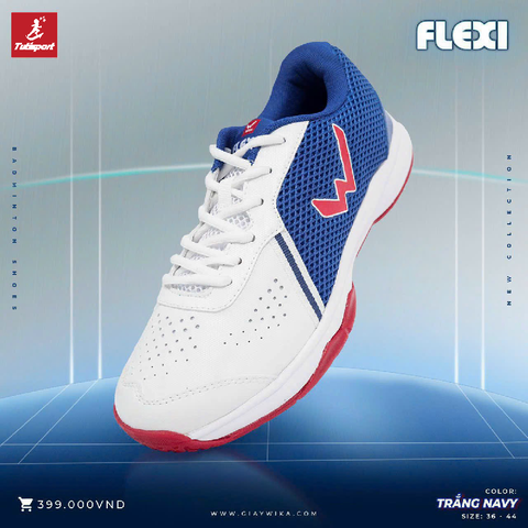 Giày thể thao Wika Flexi trắng navy