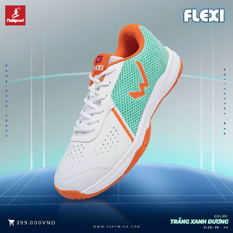 Giày thể thao Wika Flexi trắng Ngọc