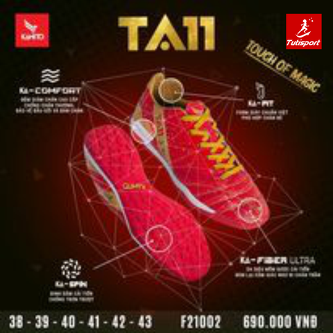 Giầy Bóng Đá Kamito TA11 Đỏ