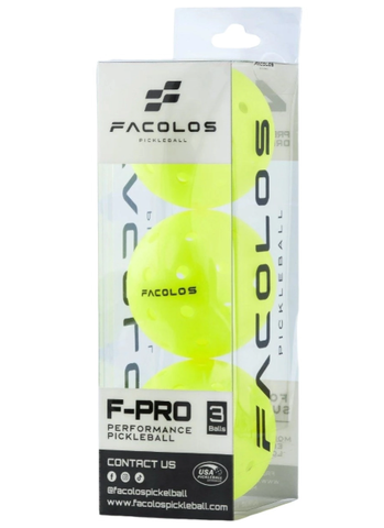 Bóng Pickleball Facolos F-Pro Performance Gen2 (Hộp 3 quả)