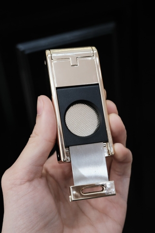 Khò Cohiba- Dáng Chữ Nhật Vàng Gold - Phiên Bản 2 Tia