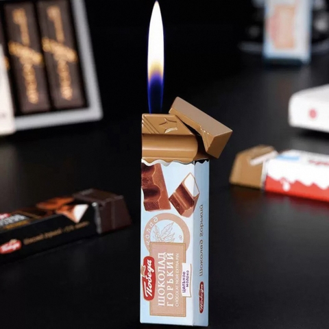 Bật Lửa Độc Lạ - Phiên bản Socola Vỏ Xanh Biển