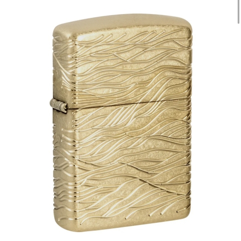 Bật Lửa ZIPPO - Luxury- Armor®Luxury Waves Design (Vàng Sóng)