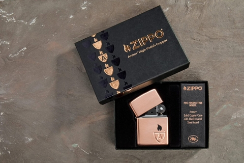 Bật Lửa ZIPPO - Armor®-Armor® Solid Copper Case (Vỏ Đồng Rắn)