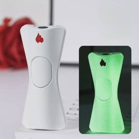 Bật Lửa Khò 1 Tia - Dáng Đồng Hồ Cát - Bản Trắng