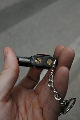 Bật Lửa Súng Mini - Đen - kèm Móc Treo