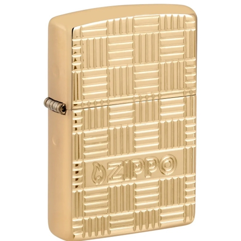 Bật Lửa ZIPPO - Armor®-High Polish Brass Flame Design (Vàng)